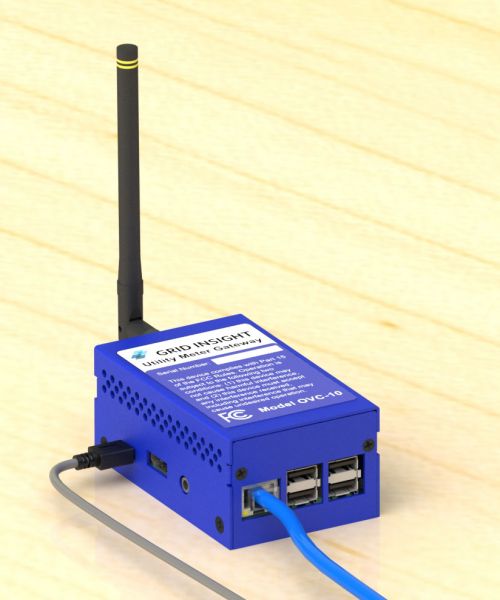 Grid Insight AMR gateway in metal enclosure